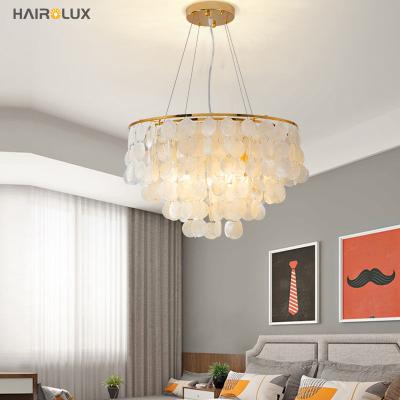 China Various Living Room Shell Chandelier Modern Factory Sale Ceiling Lamp Bedroom for sale