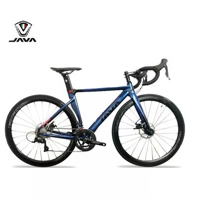 China JAVA SILURO3 carbon fiber hydraulic cycle disc brake OEM 18S 22S 700C carbon fork disc brake road bike complete bicycle racing bicycle for sale