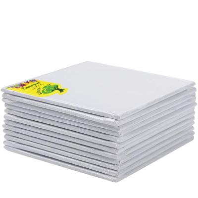 China Inkjet Printing 7 Pack Artist Canvas Panel White Canvas Panel Inch 12*12 Set For Painting for sale