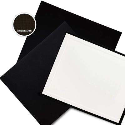 China 8 x 10 Inch Black Canvas Non-Toxic 100 Panel Cotton Painting Panel for Art Paint Studio for sale