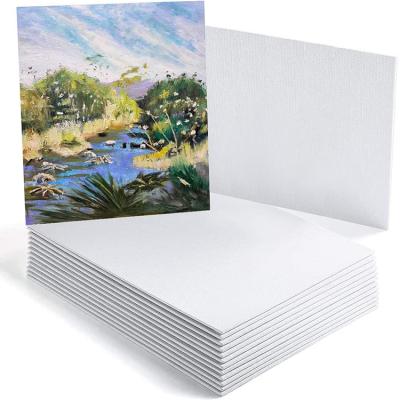 China Inkjet Printing White Factory Supply Best Art Cotton Acid Free Primed Canvas Panels 8