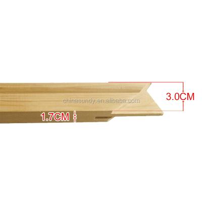 China Inkjet printing wholesale 1.7*3.0cm low price pine wood frame stretcher inner bar for stretched canvas for sale