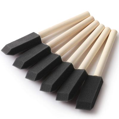 China Wooden Foam 120 Packs 1 Inch Foam Paint Brush Supplies Arts And Crafts Brushes for sale