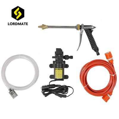 China Lordmate Home Use Tool 80w Car Washer 12v DC Gasket Cleaner Portable High Pressure Pump Lordmate for sale