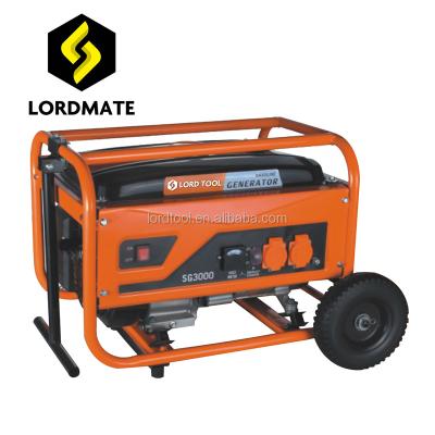 China New Gasoline Generator Recoil Start Gasoline Generator Two Manual Wheels Handle Easy Start Gas Generator 15L for sale