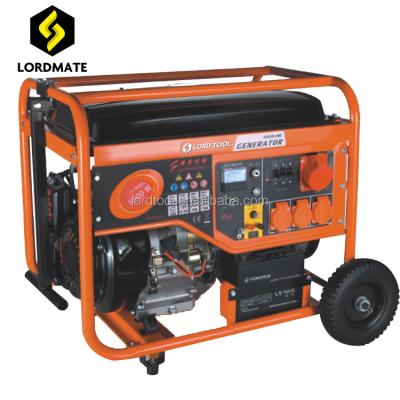 China Provide Electric Power Rated 5000watt Gasoline Engine Electric Start Generator CE 13HP 188F Recoil for sale