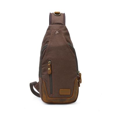 China Sling Bag Cross - Body Backpack Water-Resistant Sling Backpacks Lightweight Canvas Sling Backpack Men's Small Sling Bag for sale