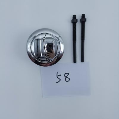 China Modern Toilet Knob Flush ABS Chrome Dual Push Button With 58mm Hole Diameter Top Toilet Cistern Push Button for sale