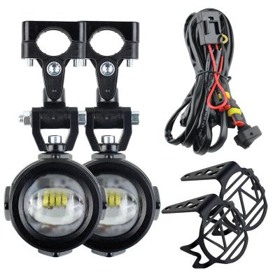 China Aluminum Die Casting Auxiliary Housing 40W LED Fog Driving Light Light Compatible For R1200GS F800GS F700GS F650 K1600 Motorcycle for sale