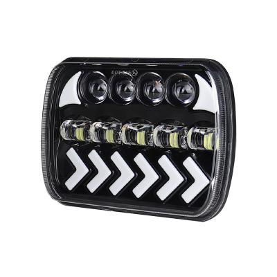 China Aluminum Alloy Fit For Toyota Tercel Nissan Pickup 7x6 inch LED Headlight Beam Arrow 5x7