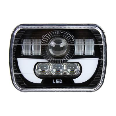 China DOT 7x6 5x7inch LED Hi-Lo Beam DRL Aluminum Kits For Ford E-100 E-150 E-250 E-350 Econoline Pickup Truck for sale