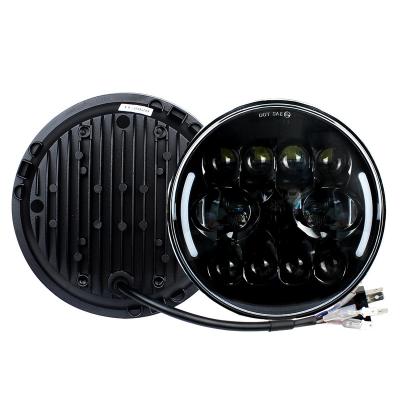 China 7 Inch Aluminum Projector LED Headlight With Halo Ring DRL Turn Signals ForJK Motorcycle for sale