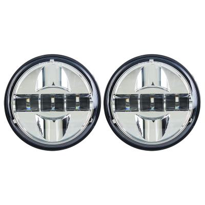 China 2x 4.5 Inch 27W Chrome LED Aluminum Spot Fog Passing Light Lamp For Motorcycle for sale