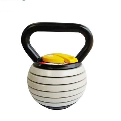 China Weight Home Use 20LBS/9KG Adjustable Colorful Cast Iron Kettlebell Set for sale