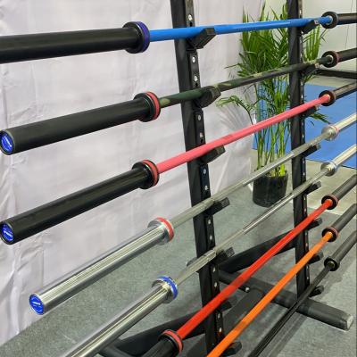 China Colored Bar Chrome, Olimpic Weightlifting Barbell Bar, Ez Loop Barbell Commercial Use Tary Barbell Bar for sale