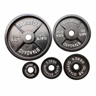 China Universal Cheap Weight Plates Barbell Set Dish Stadard Barbell Dishes IN Kg And Pounds for sale