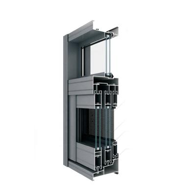 China Sliding WT909 Series Aluminum Sliding Tempered Glass Window And Door Frame Producer for sale