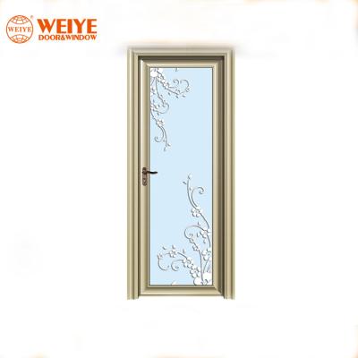 China 2020 aluminum commercial wholesale kitchen french door wholesale double swing profile glass door or toliet door for sale