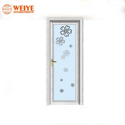 China Modern Water Resistance Sound Insulation Interior Aluminum Toilet Door Casement Door for sale