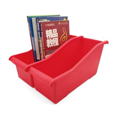 China Multi-Function Multi-Color Plastic Viable Book Bins Snapping Plastic Organizer for Home Office and Classroom Back to School for sale