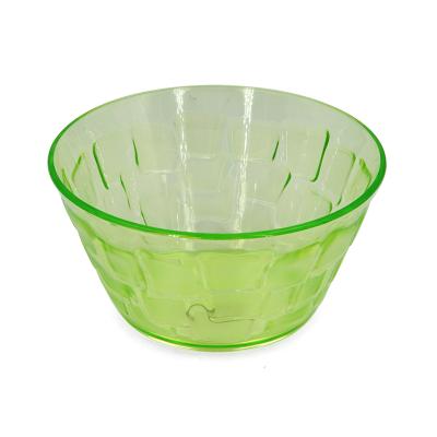 China Stocked Round Plastic Serving Bowls Party Or Salad Bowl Tall Snacks For Party Neon Colors for sale