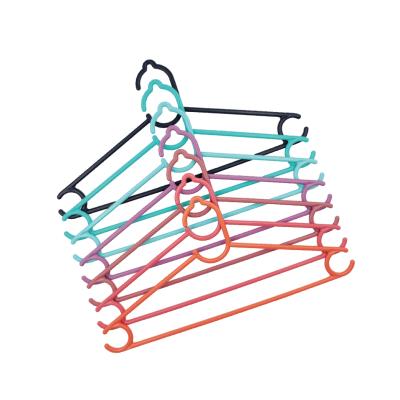 China Modern new products wholesale popular multicolor plastic single shirt hanger with cheap price for sale