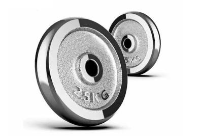 China 2.5kgs Gym Training Chrome Weight Plates Barbell Dumbbell Plates With 30mm Hole for sale