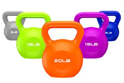 China Low Noise Fitness Kettlebells 5KG 10KG 15KG 20KG Kettlebell Set With Soft Grip Handle for sale