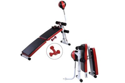 China Multifunctional Foldable Odm Sit Up Bench Workouts Training Board With Speed Boxing Ball for sale