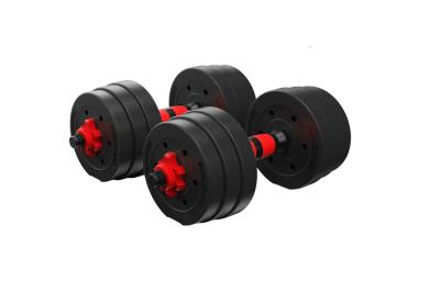 China Gym 30kg 40kg 45 Kg Cement Dumbbell Set Oem Logo for sale