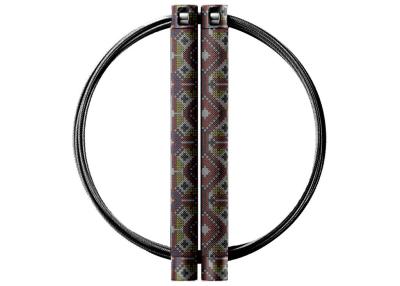 China Custom Logo Private Label Adjustable Aluminium Portable Cable Wire Speed Jump Rope for sale