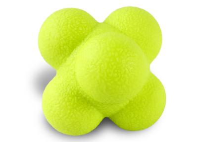 China Rubber Agility Trainer Reflex Ball Eco Friendly TPR Six Corner Reaction Ball for sale