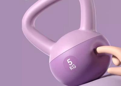 China Customize Weights PVC Coated Soft Kettlebells Fitness Training for sale