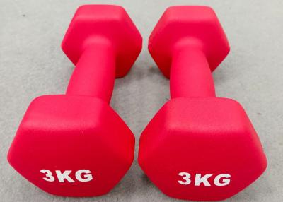 China Customizable Vinyl Neoprene Dipping Coated Dumbbell Hand Weight Dumbbells for sale