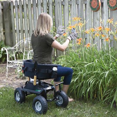 China Farm Garden Working Cart With Seat Garden Cart Outdoor Garden Carts for sale