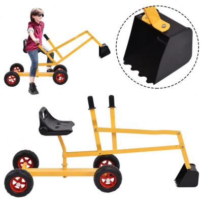 China Kids Toys Excavator Mini Play Excavator Kids Gardening Steel + Plastic Tools for sale