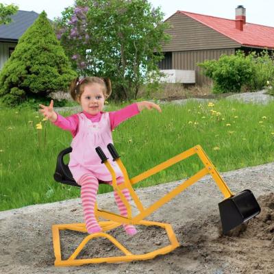 China Steel + Plastic Plastic Sand Toy Cart Kids Toys Children Sand Digger for sale