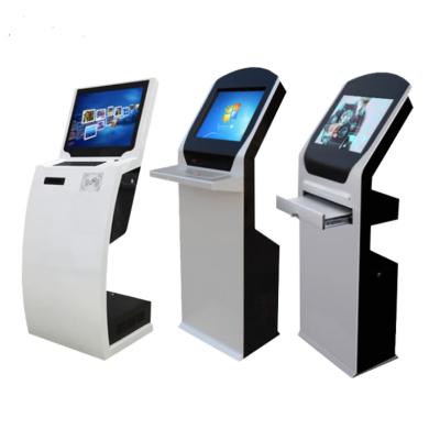 China Airport 19 inch touch panel pc android system payment kiosk LCD touch screen machine touch less QR code terminal for sale