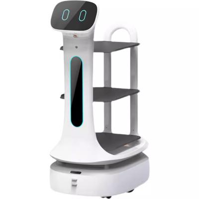 China Commercial service AI Intelligent Fully Automatic Food and Drinks Delivery Robot Service Robot for Hotel and Restaurant for sale