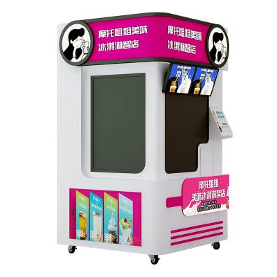 China Hotel Subway Station Shopping Mall Ice Cream Intelligent Robot Vending Machine Automatic Beauty Coffee, Milk Tea, Juice all in one Vending Machine for Sale for sale