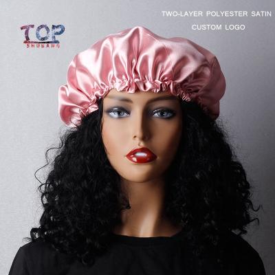 China Custom Printing Image Logo Bonnets And Satin Hair Wraps for sale