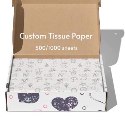 China Luxury Custom Logo Kraft Wrapping Paper Christmas Gift Wrapping Papers For Box for sale