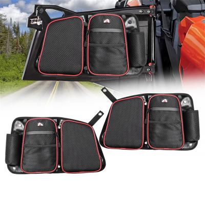 China Rear 2 Door Oxford Cloth Set With Knee Pad Car Seat Side Hanging Black Oxford Cloth Storage Bag for sale