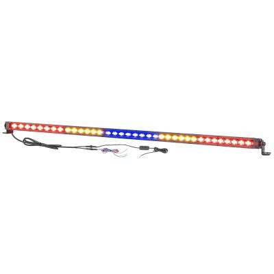 China Aluminum+LED 37 Inch Off Road Traffic Advisor Hunting Red Yellow Blue Light For UTV for sale