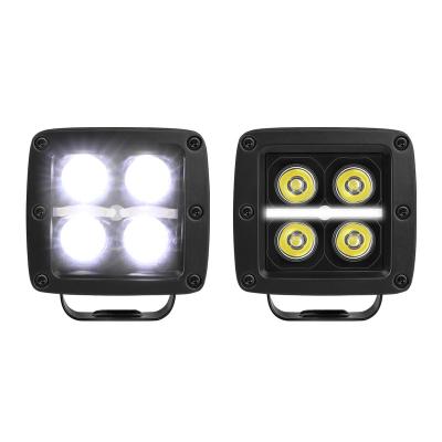 China high brightness 20W 12 volt offroad with white DRL led pod lights 3 inch for sale