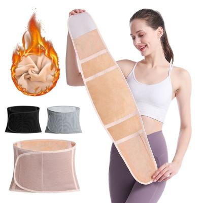 China Fashion Men Women Winter Dance Yoga Thermal Fleece Striping Abdomen Warmer Back Belt for sale