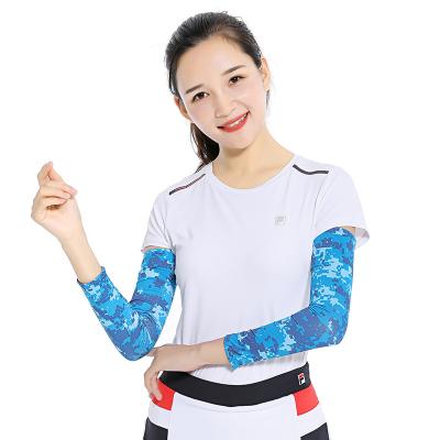 China Breathable Sun UV Protection Cooling Compression Sports Arm Sleeve Cycling Fishing Sublimation Blank Arm Cycling Sleeves for sale