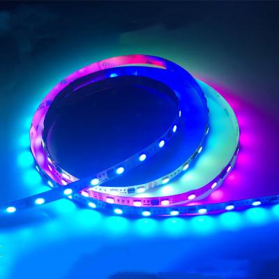 China Garden factory price 12v 24v 5m IC chip ws2812b ws2812 flexible accessible led strip for sale