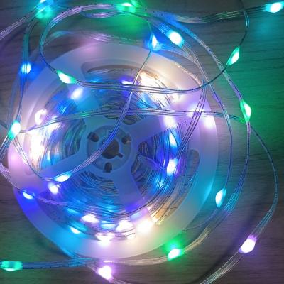 China Waterproof Garden Christmas Tree Lighting 100leds 10m usb charge rgb led strip 5v copper strip led for sale