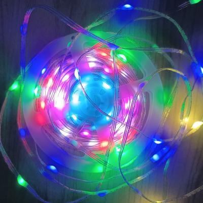 China Garden LED Christmas party decoration lighting laptop usb rgb led strip 5v programmable rgb led strip for sale